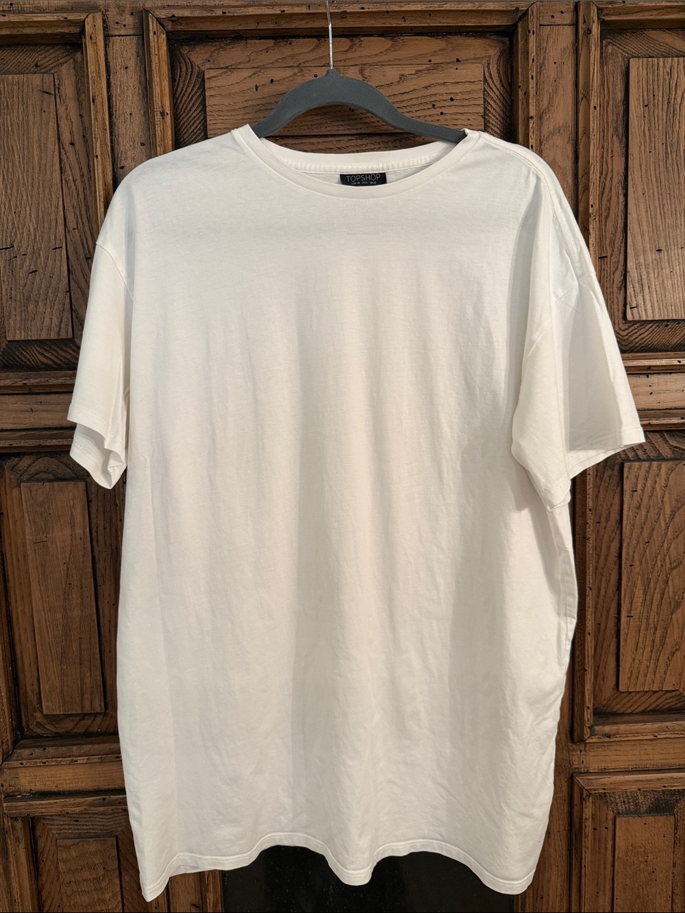 Topshop Womens Short Sleeve White Crew T-Shirt